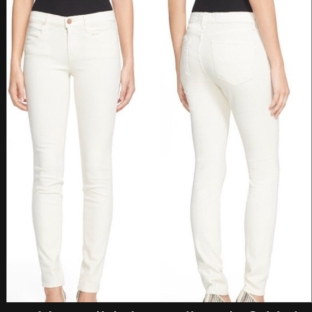 AYR Skinny Ankle Jeans in White Sz 32